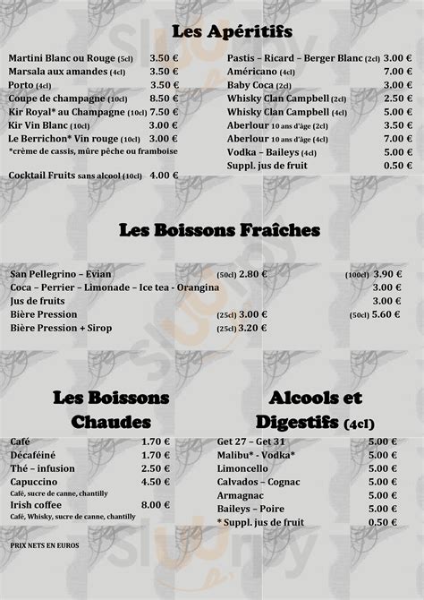 Restaurant L Envie Men Nevers Menu Principal Sluurpy