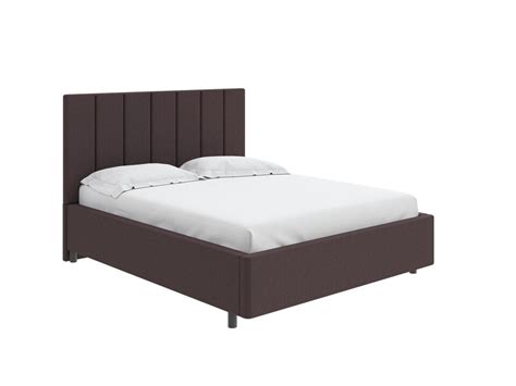 Кровать с мягким изголовьем и обивкой из рогожки king size 200х220 см ...