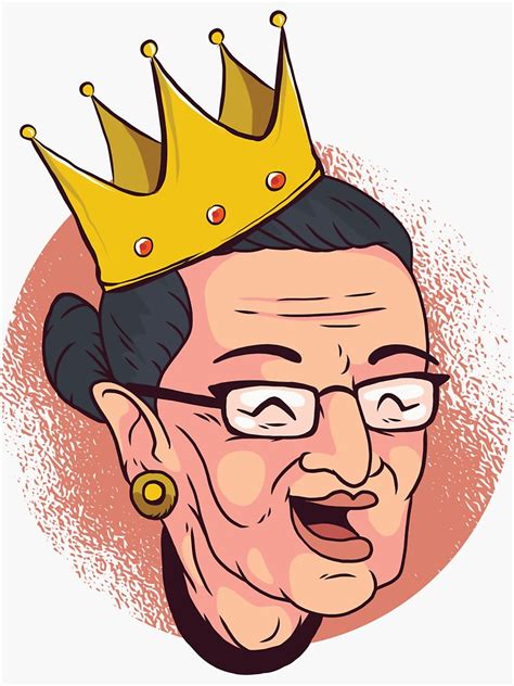 Notorious Rbg Ruth Bader Ginsburg Queen Sticker For Sale By