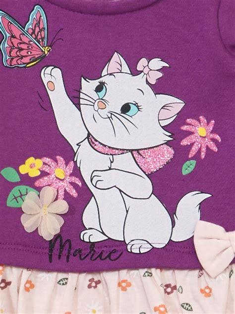 Vestido Efecto En Marie Los Aristogatos Disney Purpura