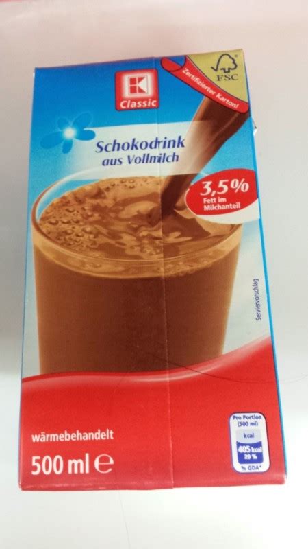 K Classic Kaufland Schokodrink Aus Vollmilch 3 5 Fett