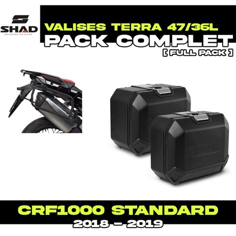 Shad Terra 47 36L Side Panniers Black Kit