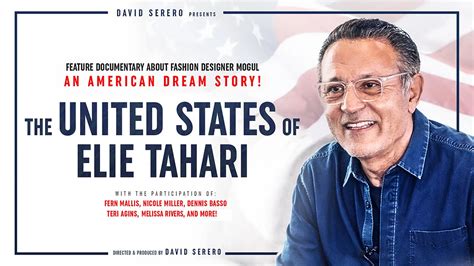 Le Documentaire The United States Of Elie Tahari Est Disponible Sur