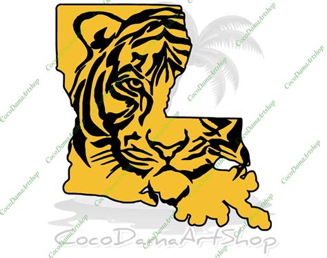 Lsu Tigers Svg Lsu Svg Tigers Svg Png Dxf Pdf Instant Download Etsy