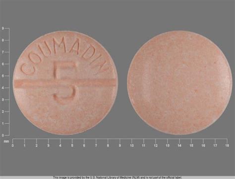 COUMADIN 5 Pill Orange Round 9mm - Pill Identifier