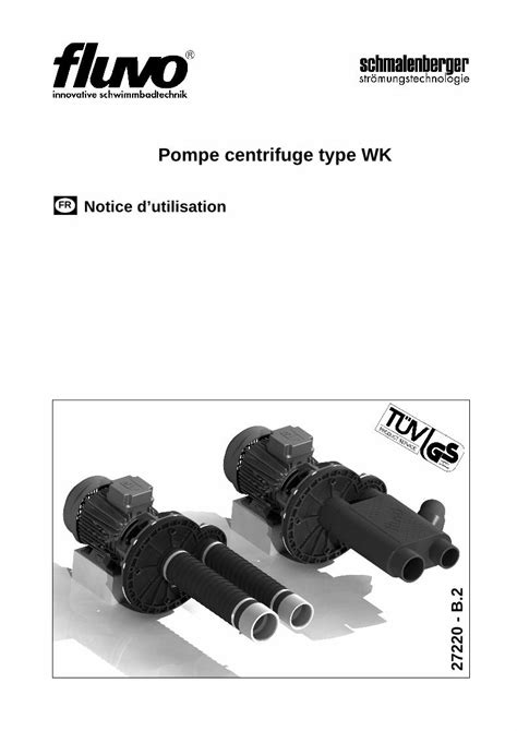 Pdf Pompe Centrifuge Type Wk Schmalenberger De Pompe Type Wk