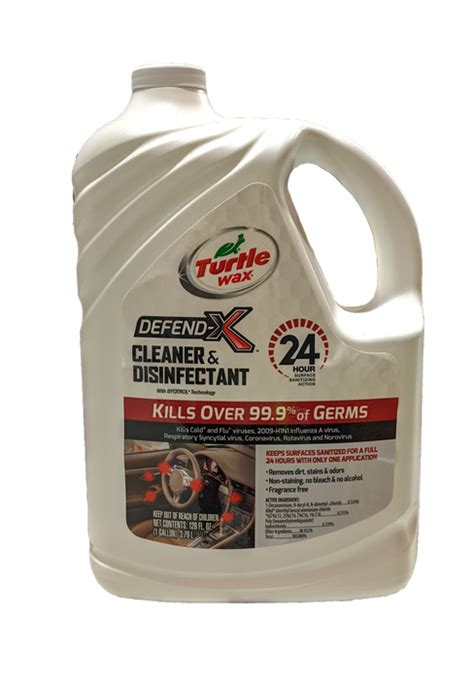 Turtle Wax Defend X Cleaner And Disinfectant 128 Oz —