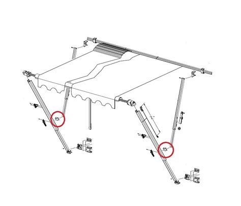 Carefree Brace Slider Assembly Caravan Parts