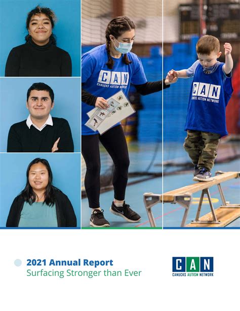 2021 Annual Report Canucks Autism Network By Canucks Autism Network