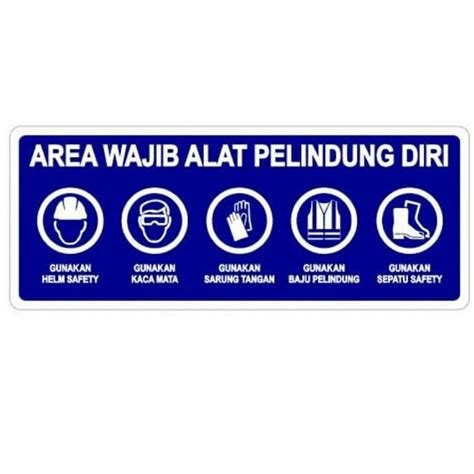 Jual Akrilik Sign Board Gambar Gunakan Apd Alat Pelindung Diri Kota