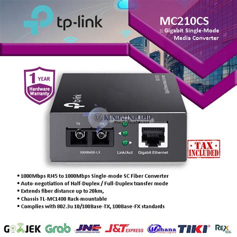 Tp Link Mc Cs Gigabit Single Mode Media Converter Pt Kundalini