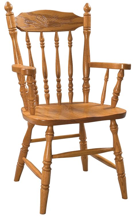 Oak Summer Field Arm Chair Amish Furniture Connections Amish