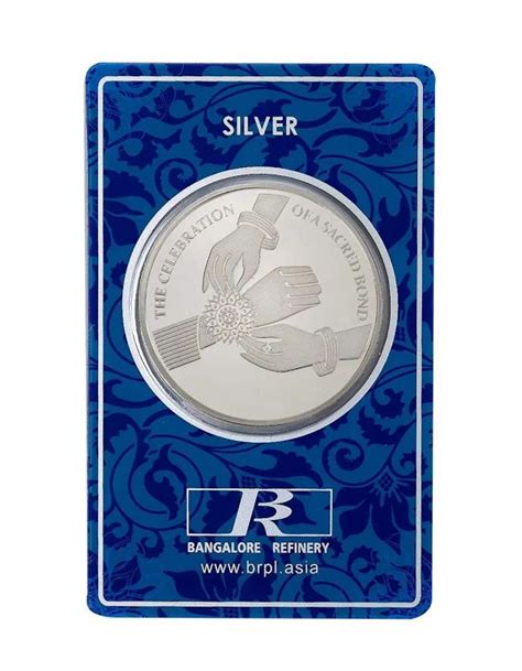 Bangalore Refinery 999 Silver Raksha Bandhan Coin 20g Jiomart