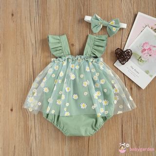 Babygarden Beb Ni A Impresi N De Flores Cuello Cuadrado Vestido De