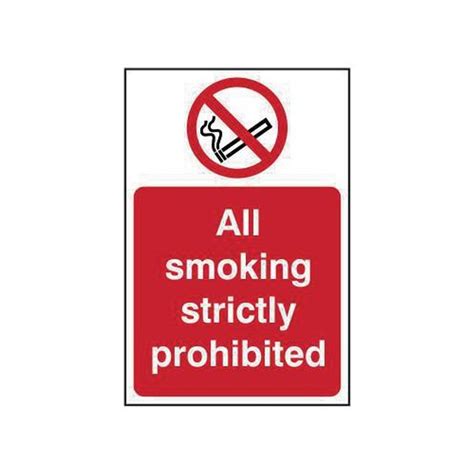 Shop Slingsby All Smoking Strictly Prohibited Sign No Smoking