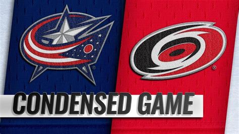 Condensed Game Blue Jackets Hurricanes Youtube