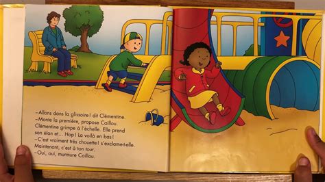 069 Caillou Et La Grande Glissade French Caillou Book Reading