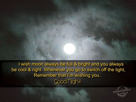 I wish moon always be full & bright - Good Night Pictures ...