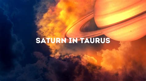 Natal Saturn In Taurus Explained Youtube