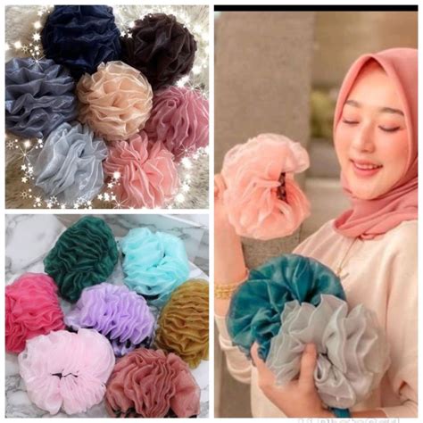 Jual Jepit Rambut Kain Cepol Jilbab Jumbo Jepitan Rambut Cepol Hijab