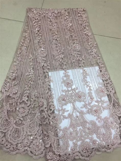 Nigerian Lace Fabrics For Wedding 2018 Beaded And Sequins African