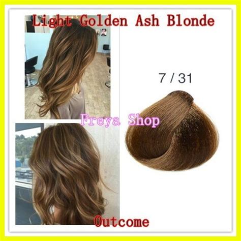 Light Golden Ash Blonde Hair Color With Oxidant Bremod Permanent Hair Color Shopee