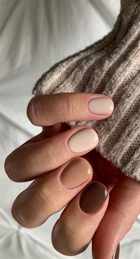 35 Nail Trends 2023 To Have On Your List Simple Gradient Nude Short Nails