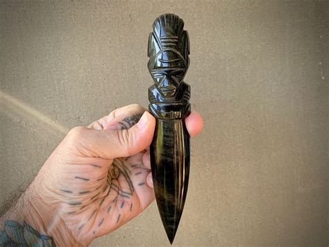 Mayan Obsidian Dagger