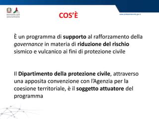 Pon Governance Progetto Dpc Rischio Sismico E Vulcanico Ppt