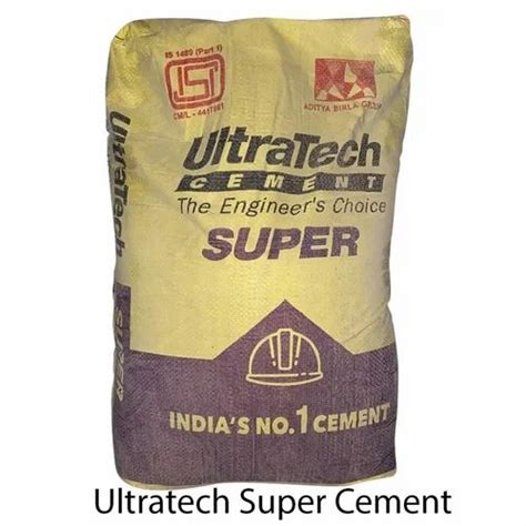 Ultratech Grade Super Cement At Bag Ultratech Cement In