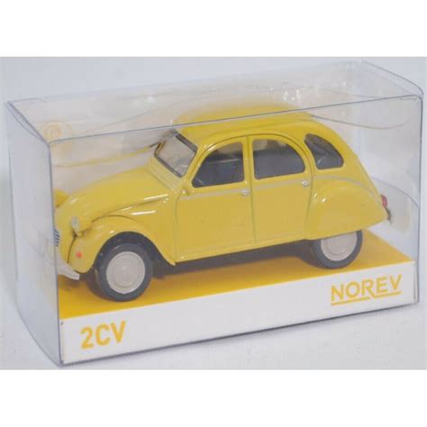 Miniature Citroen Cv Club Jaune Mimosa Norev Chez