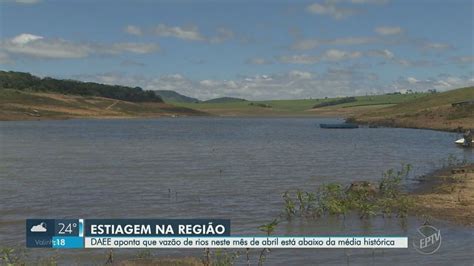 Rio Atibaia Registra Vaz O At Abaixo Da M Dia Mesmo No In Cio Da