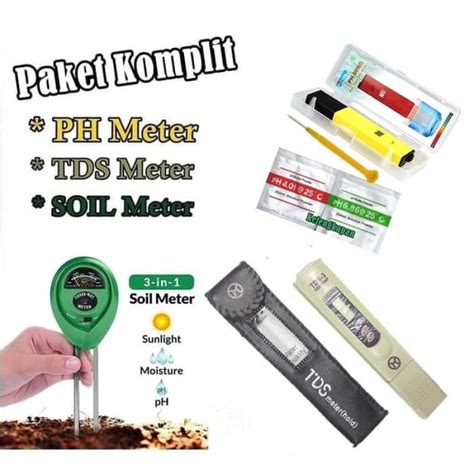 Promo Promo Paket 3 In 1 Alat Ukur Soil Meter Tds Meter Ph