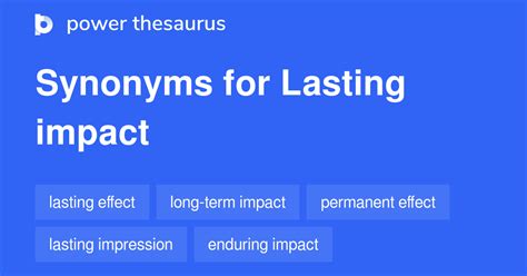 Lasting Impact Synonyms 243 Words And Phrases For Lasting Impact