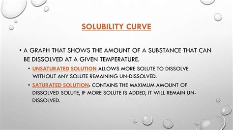 Solutions And Solubility Curves Ppt Download