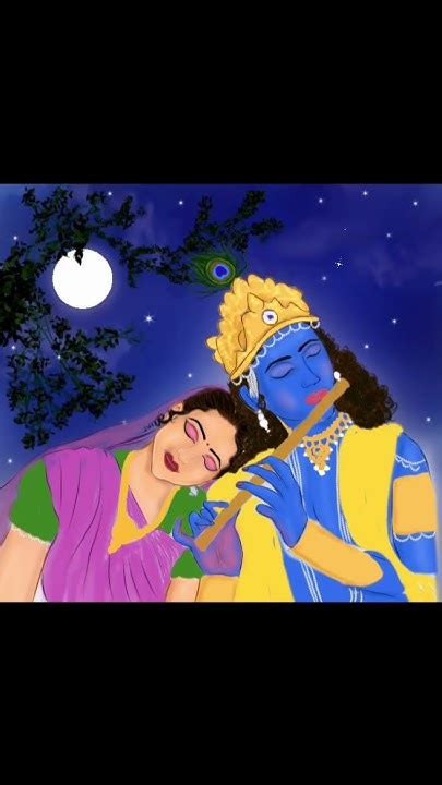 Krishna Ko Hi Tatva Vrishbhan Ki Kishori 🥰 Love Radhekrishna Art Artist Illustration