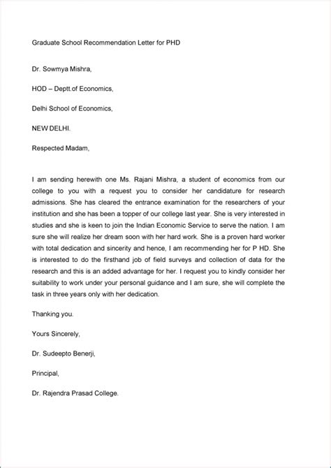 Free Printable College Recommendation Letter Template Bogiolo