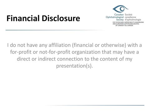 Financial Disclosure Financial Interest Affiliation Ppt Download