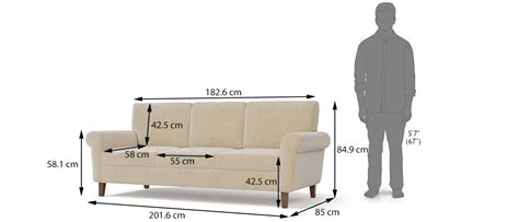 3 Seater Sofa Dimensions In Cm | Baci Living Room