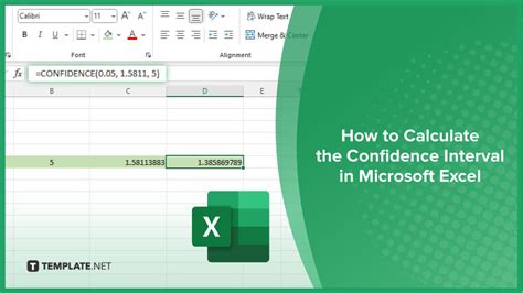 How To Calculate The Confidence Interval In Microsoft Excel Video