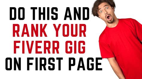 How To Rank Fiverr Gig On First Page 2021 How To Get First Order On