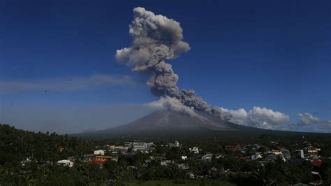 Vulkanausbruch Auf Den Philippinen