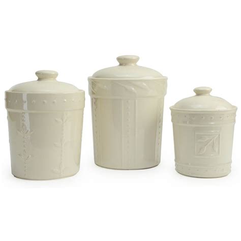 Signature Housewares Sorrento Kitchen Canister Set Ivory