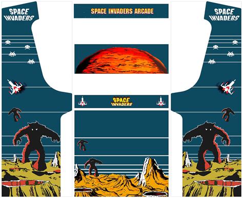 Space Invaders Geekpub Cabinet Space Invaders Geekpub Artwork Arcade Graphics