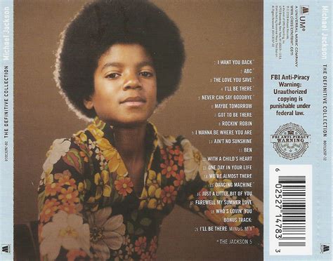 Car Tula Trasera De Michael Jackson The Definitive Collection Portada