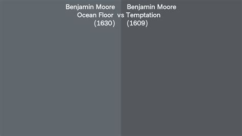 Benjamin Moore Ocean Floor Vs Temptation Side By Side Comparison