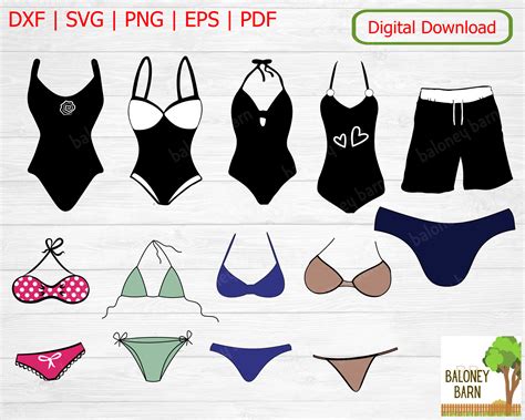 Swimsuit Svg Bundle Bathing Suit Clipart Cut Out Bikini Cut Etsy My XXX Hot Girl