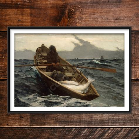 Winslow Homer the Fog Warning 1885 Classic Painting - Etsy