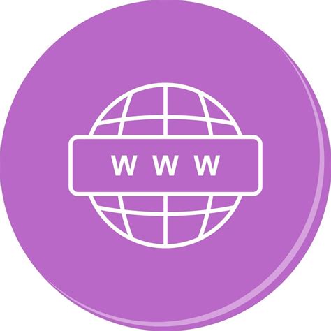 World Wide Web Vector Icon Vector Art At Vecteezy