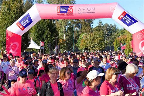 Avon Breast Cancer 5k Walk For A Cure In Walnut Creek Ca Editorial Image Image Of Care Cure